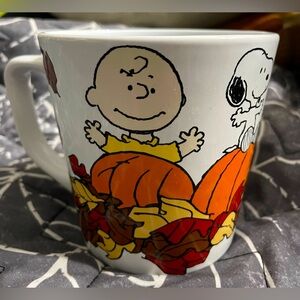 Peanuts Snoopy Autumn Fall Halloween Leaves Ceramic Mug